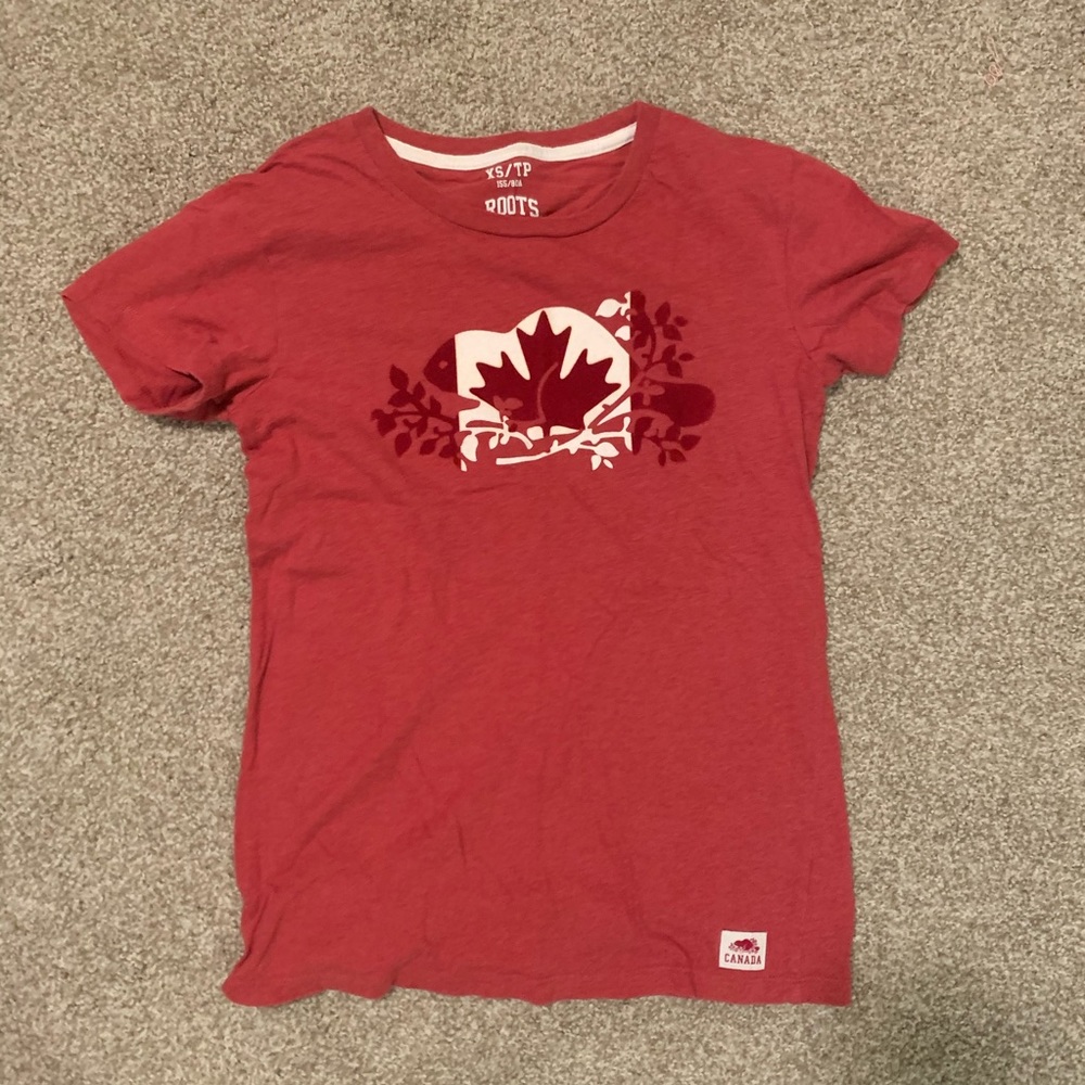 Canada Roots T-shirt top short sleeve